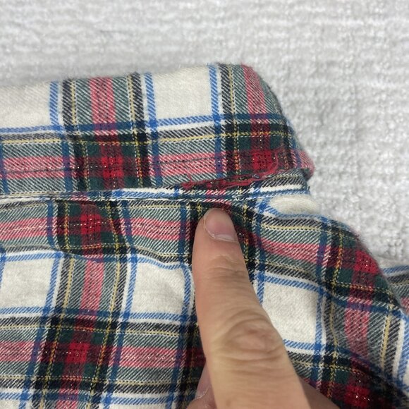 Lauren Ralph Lauren Plaid Cotton Shirt Dress Check Sz M Multicolor Retro - Picture 16 of 16
